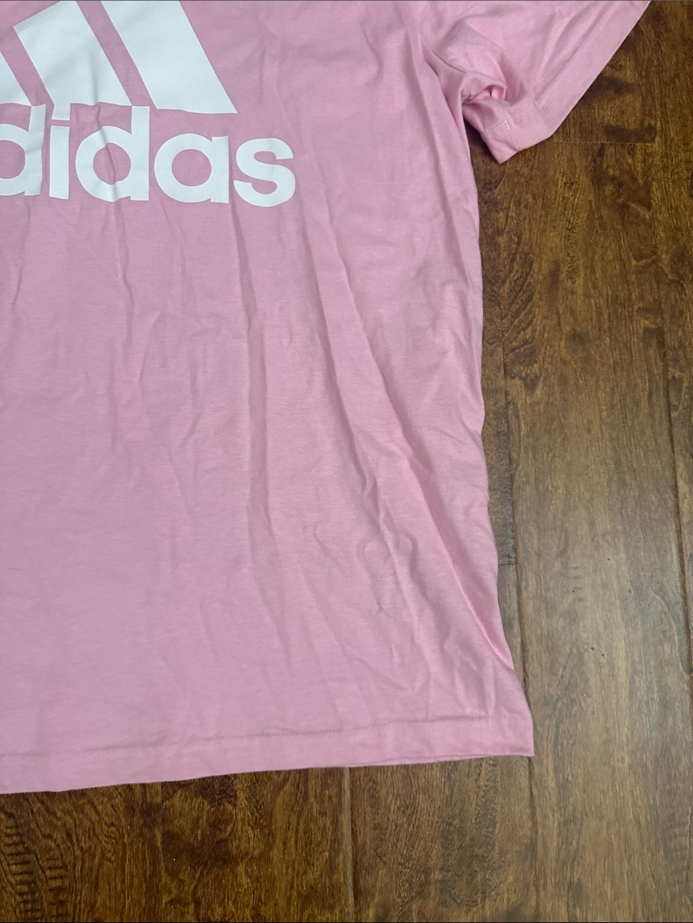 adidas Men’s Light Pink Short Sleeve Logo Tee Size XL - Picture 6 of 16